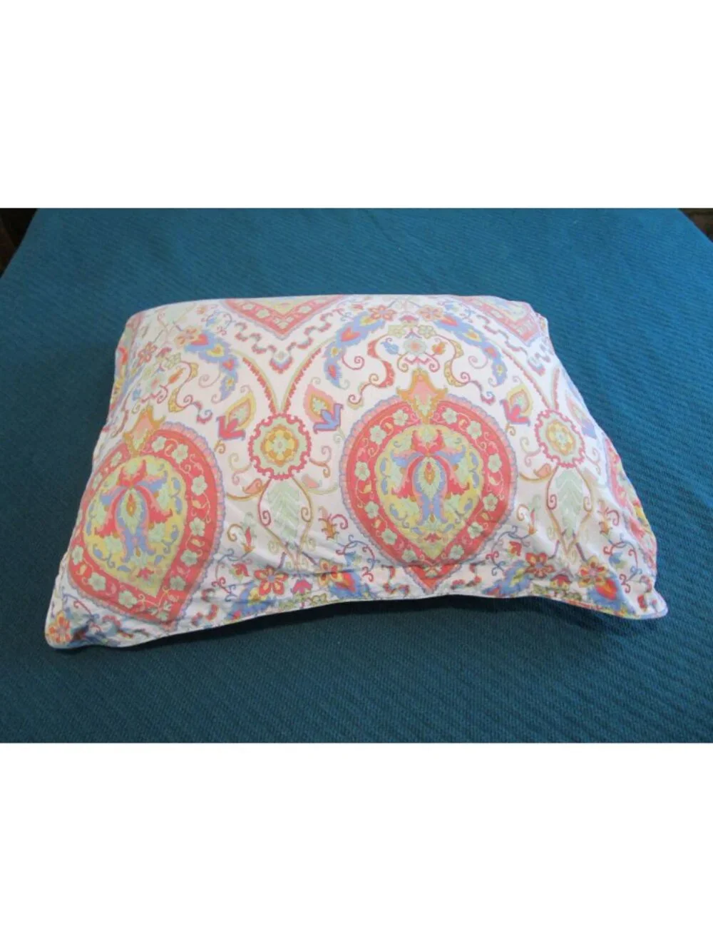 Vintage Lauren Ralph Lauren Cotton Paisley Floral Standard Pillow Sham Multicolo